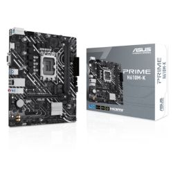 ASUS PRIME H610M-K Micro ATX Motherboard LGA 1700 DDR5 PCIe 4.0 ASUS PRIME H610M-K Micro ATX Motherboard LGA 1700 DDR5 PCIe 4.0